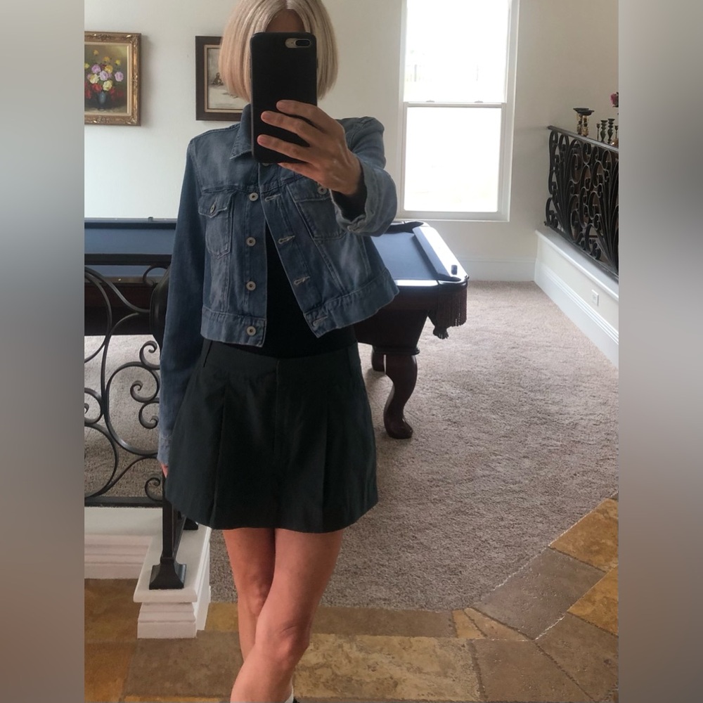 TIBI + Pleated Skort - Forest Green Tone